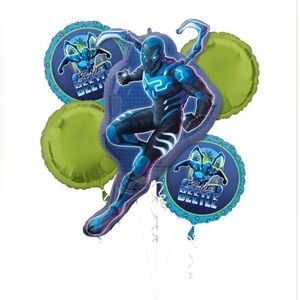 Blue Beetle 5pc Balloon Bouquet
